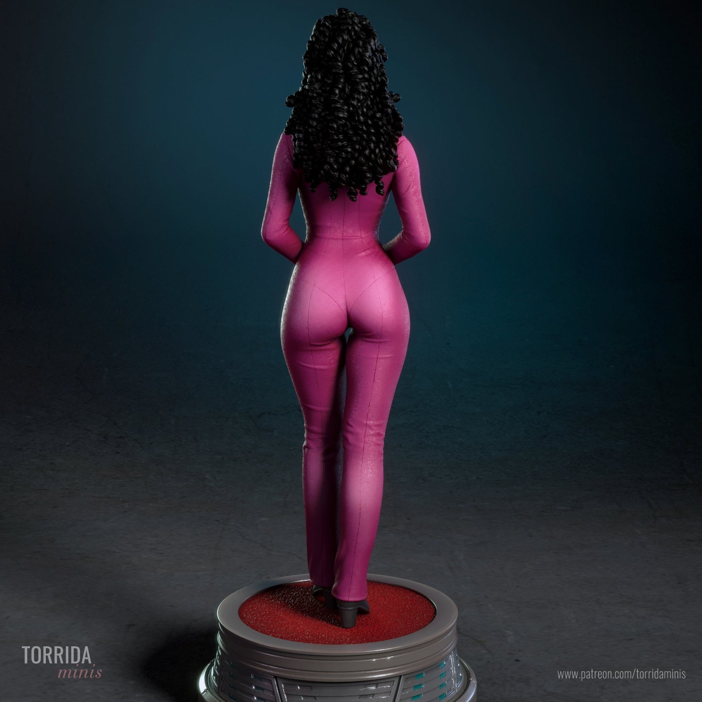 Deanna Troi Sculpture (75mm to 500mm) - Unassembled/Unpainted/3D Print