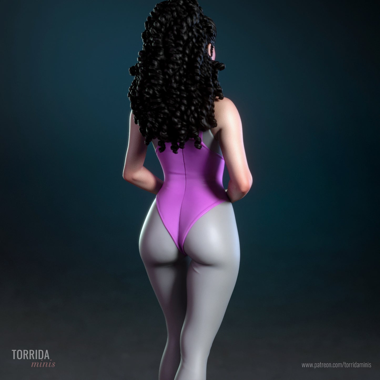 Deanna Troi Sculpture (75mm to 500mm) - Unassembled/Unpainted/3D Print