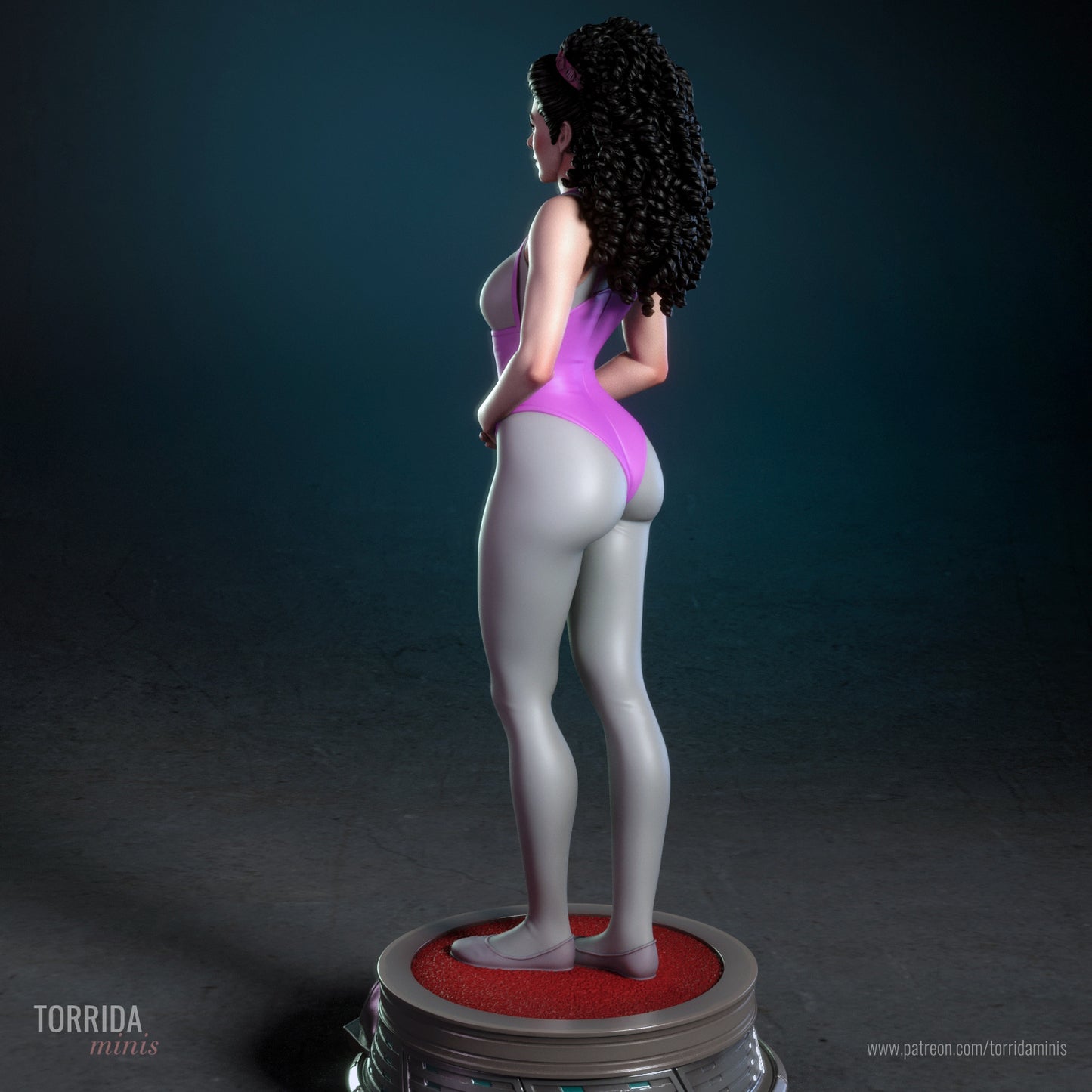 Deanna Troi Sculpture (75mm to 500mm) - Unassembled/Unpainted/3D Print