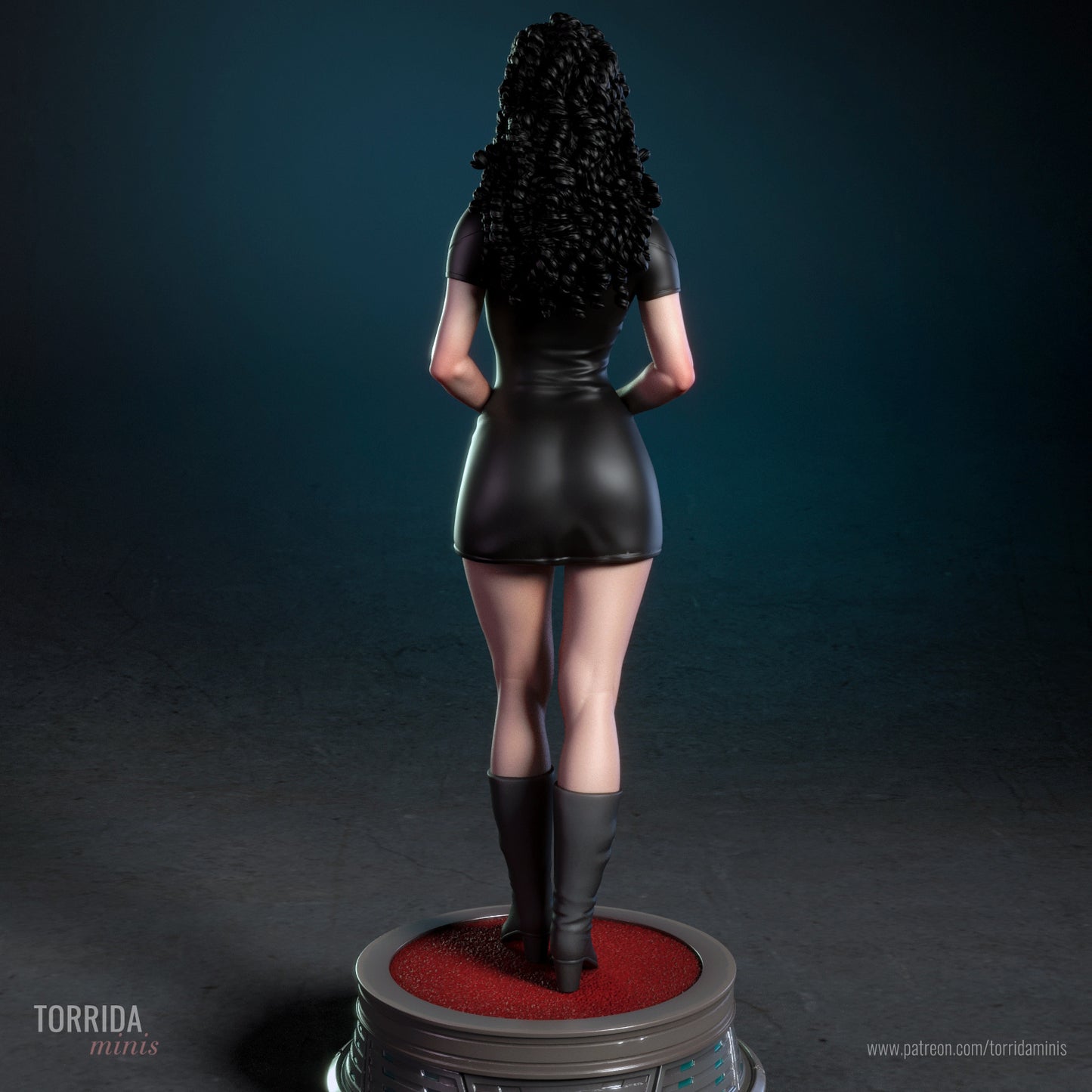 Deanna Troi Sculpture (75mm to 500mm) - Unassembled/Unpainted/3D Print