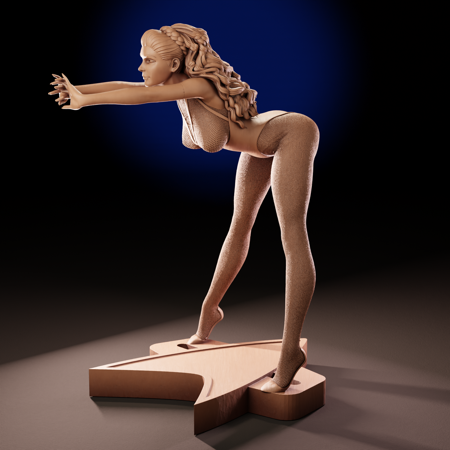 Deanna Troi STNG Sculpture (75mm to 500mm) - Unassembled/Unpainted/3D Print