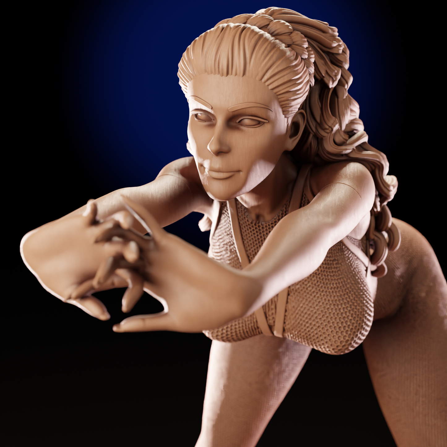 Deanna Troi STNG Sculpture (75mm to 500mm) - Unassembled/Unpainted/3D Print