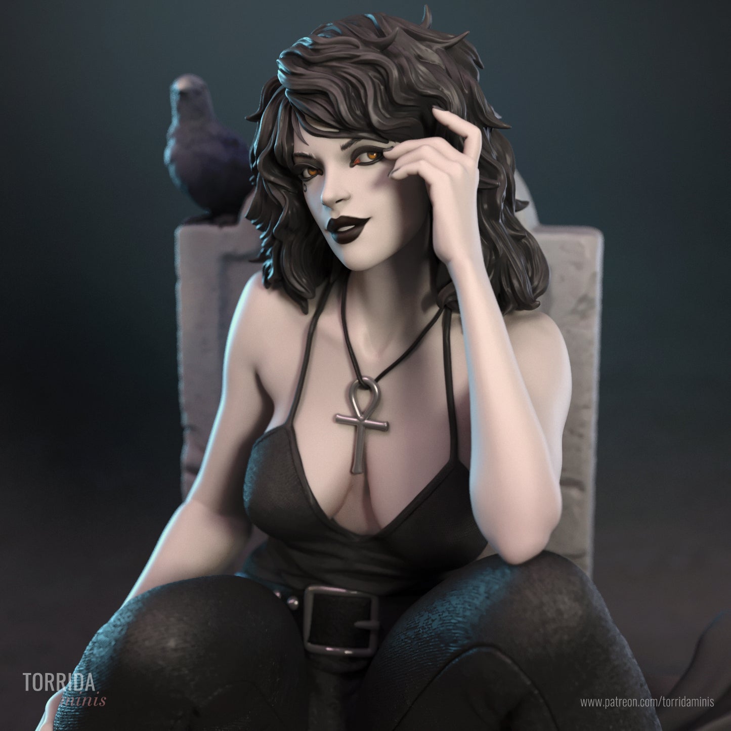 Death Sculpture (75mm to 500mm)- by Torrida - Sandman - Unassembled - Unpainted - 3DPrint