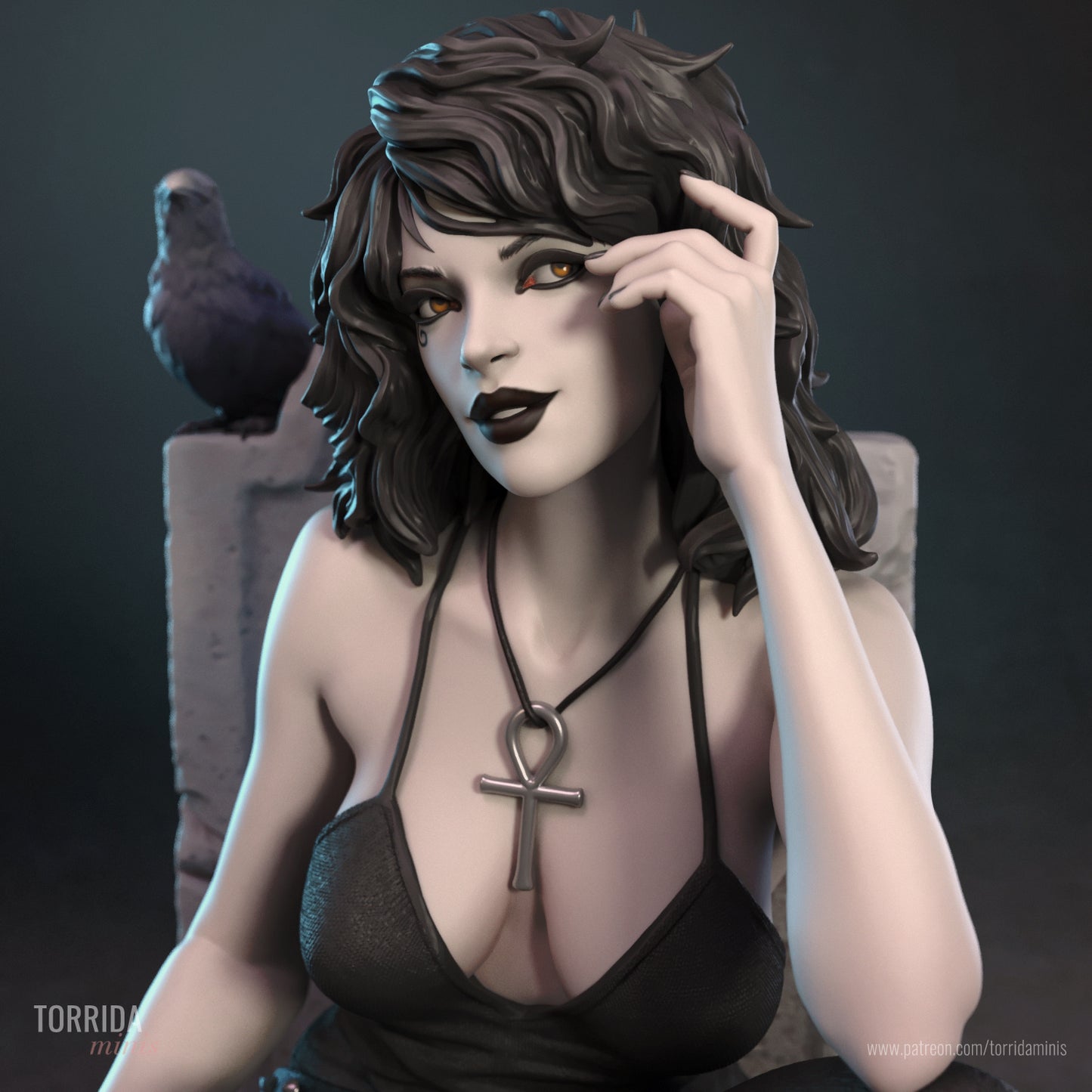 Death Sculpture (75mm to 500mm)- by Torrida - Sandman - Unassembled - Unpainted - 3DPrint