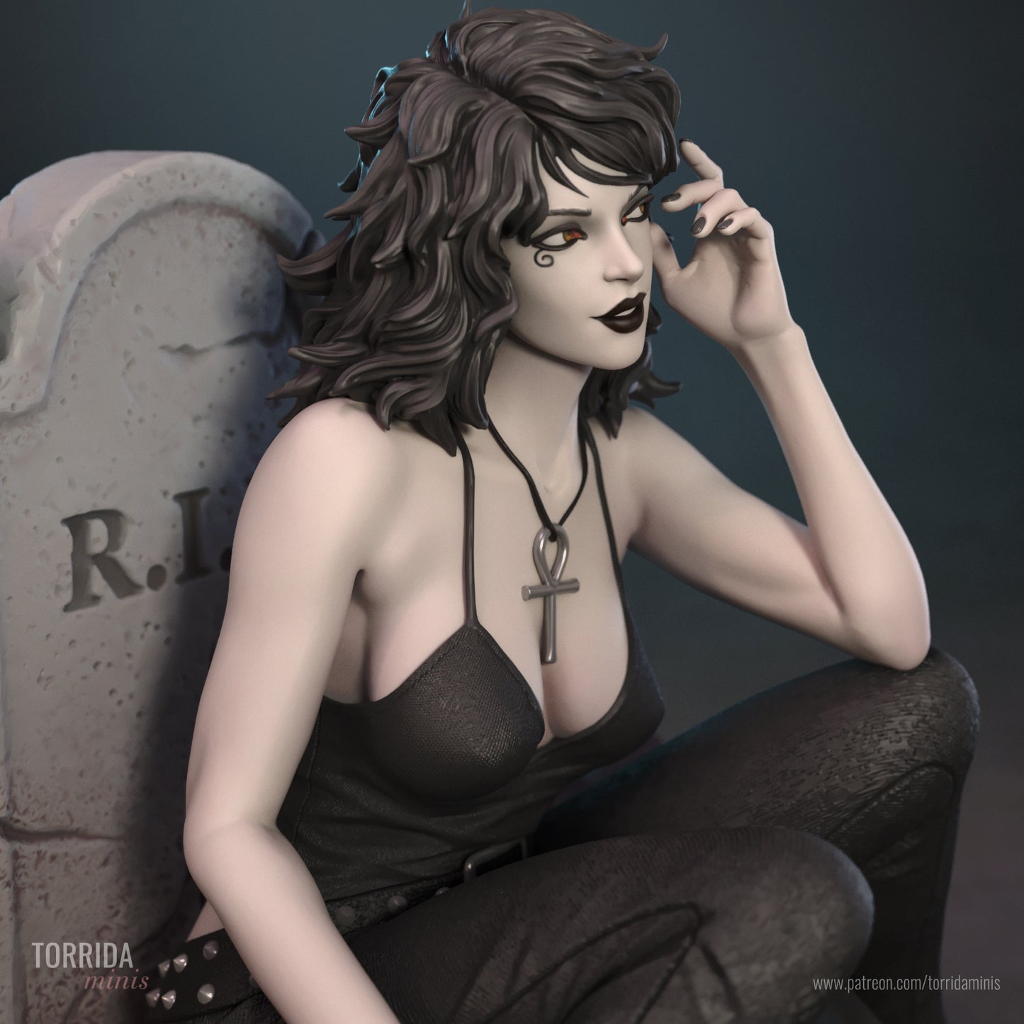 Death Sculpture (75mm to 500mm)- by Torrida - Sandman - Unassembled - Unpainted - 3DPrint