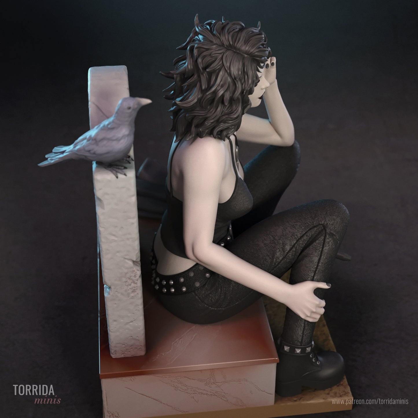 Death Sculpture (75mm to 500mm)- by Torrida - Sandman - Unassembled - Unpainted - 3DPrint