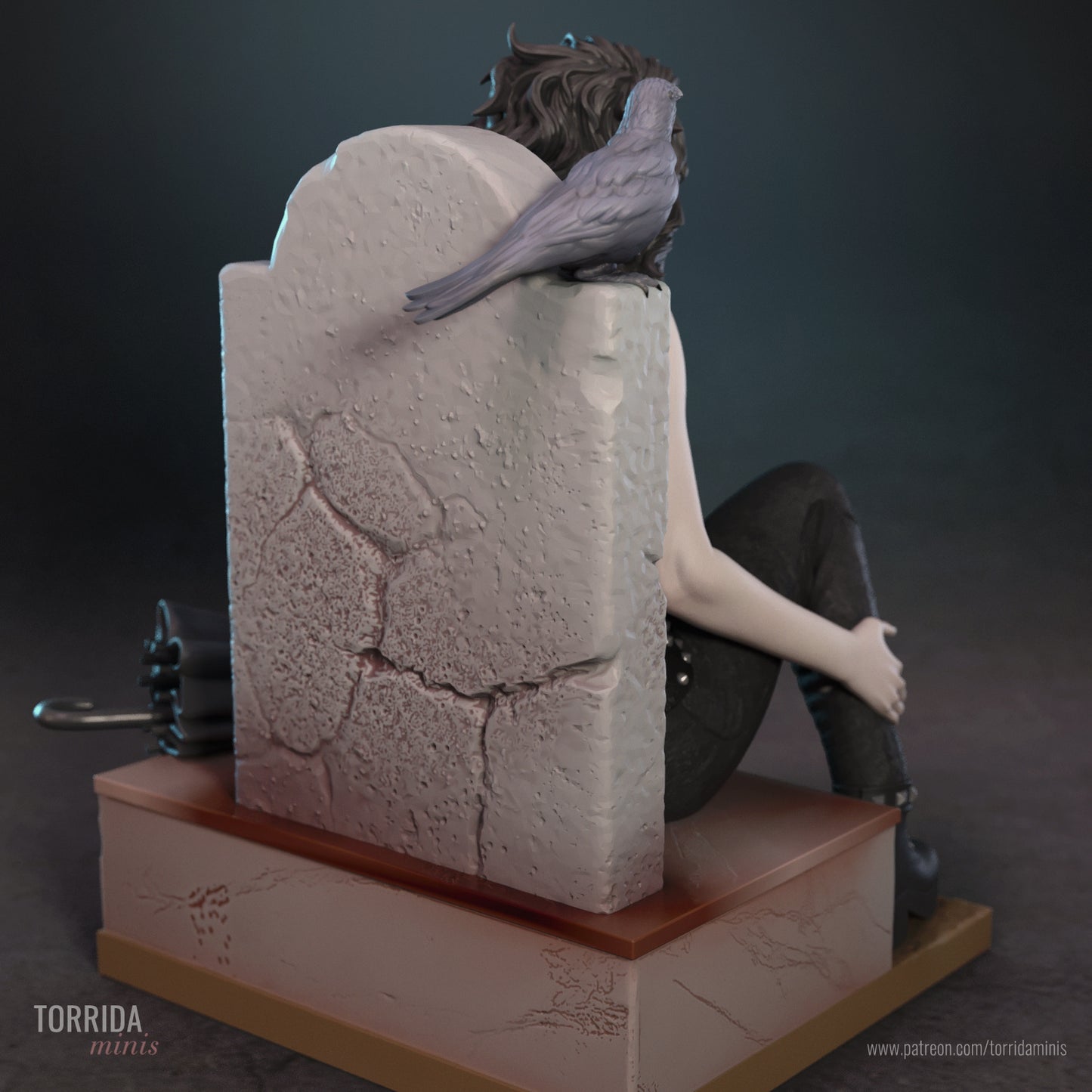 Death Sculpture (75mm to 500mm)- by Torrida - Sandman - Unassembled - Unpainted - 3DPrint
