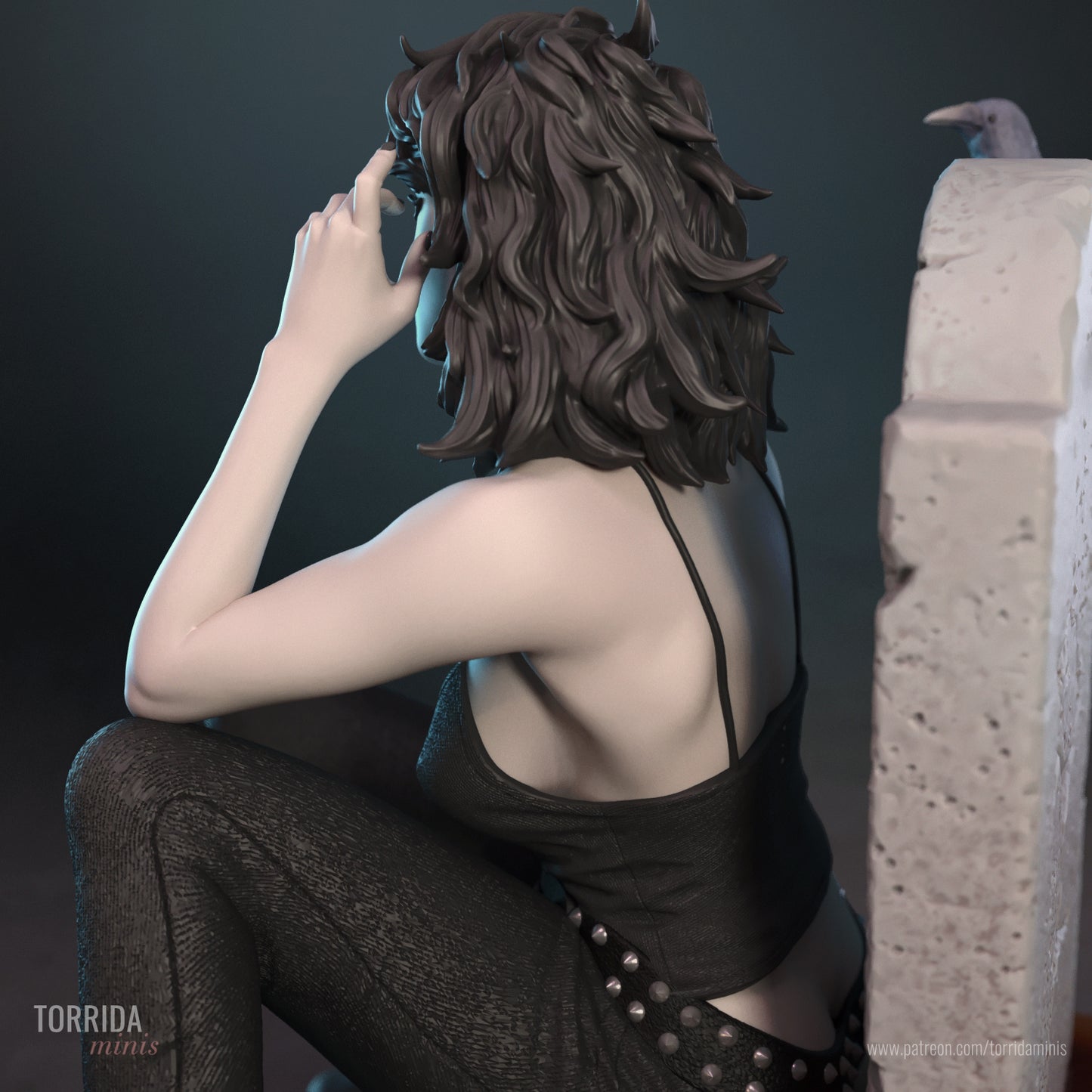 Death Sculpture (75mm to 500mm)- by Torrida - Sandman - Unassembled - Unpainted - 3DPrint