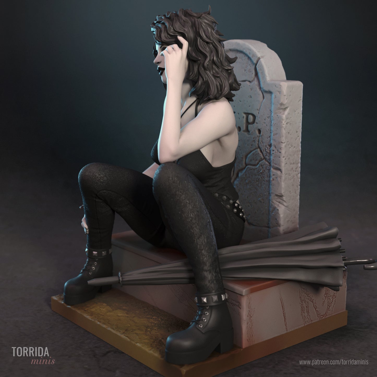 Death Sculpture (75mm to 500mm)- by Torrida - Sandman - Unassembled - Unpainted - 3DPrint
