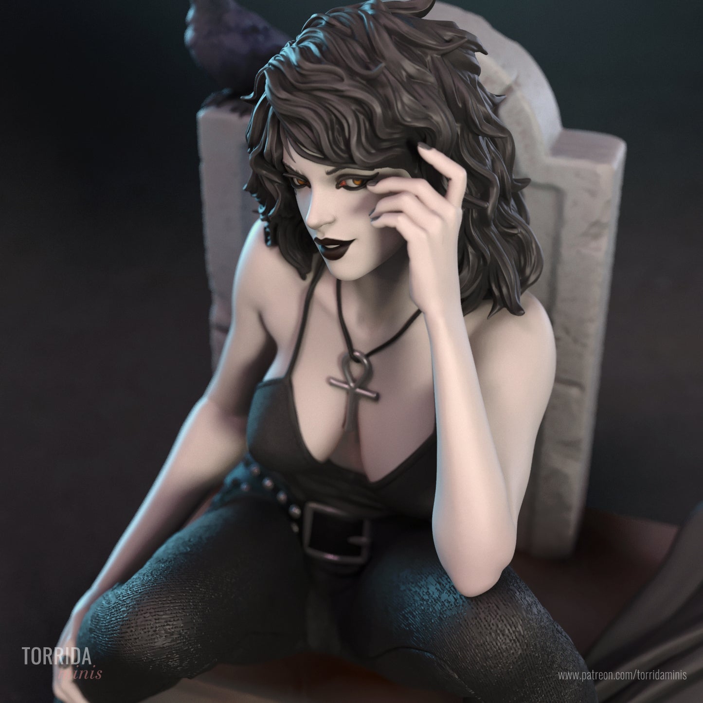 Death Sculpture (75mm to 500mm)- by Torrida - Sandman - Unassembled - Unpainted - 3DPrint