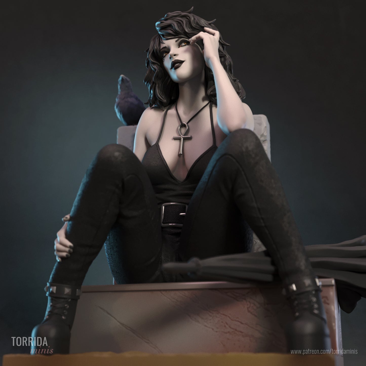 Death Sculpture (75mm to 500mm)- by Torrida - Sandman - Unassembled - Unpainted - 3DPrint
