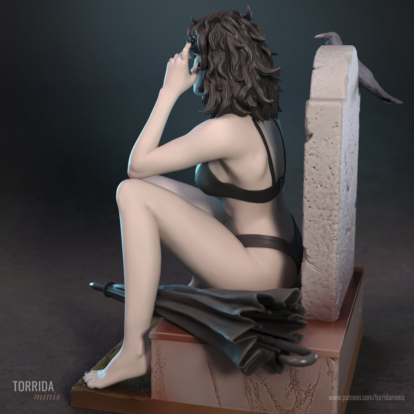 Death Sculpture (75mm to 500mm)- by Torrida - Sandman - Unassembled - Unpainted - 3DPrint