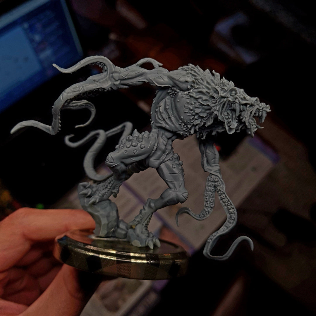 Demogorgon - Dungeons and Dragons - by Warp Minis- Tabletop RPG Miniature - Roleplaying 3D Printed Fantasy Mini