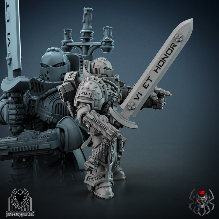 Demon Hunter - Compatible with Warhammer 40K - by Eightlegs Miniatures - Tabletop RPG Miniature - Roleplaying 3D Printed Fantasy Mini