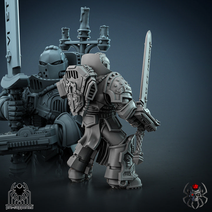 Demon Hunter - Compatible with Warhammer 40K - by Eightlegs Miniatures - Tabletop RPG Miniature - Roleplaying 3D Printed Fantasy Mini