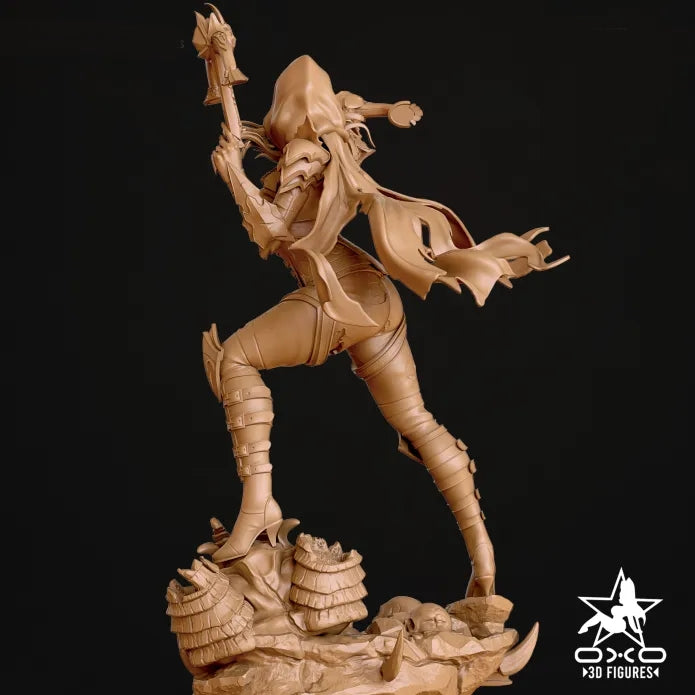 Demon Hunter NSFW Sculpture (75mm to 500mm) - Unassembled/Unpainted/3D Print