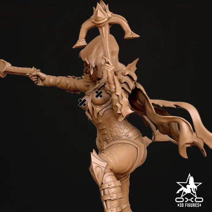 Demon Hunter NSFW Sculpture (75mm to 500mm) - Unassembled/Unpainted/3D Print