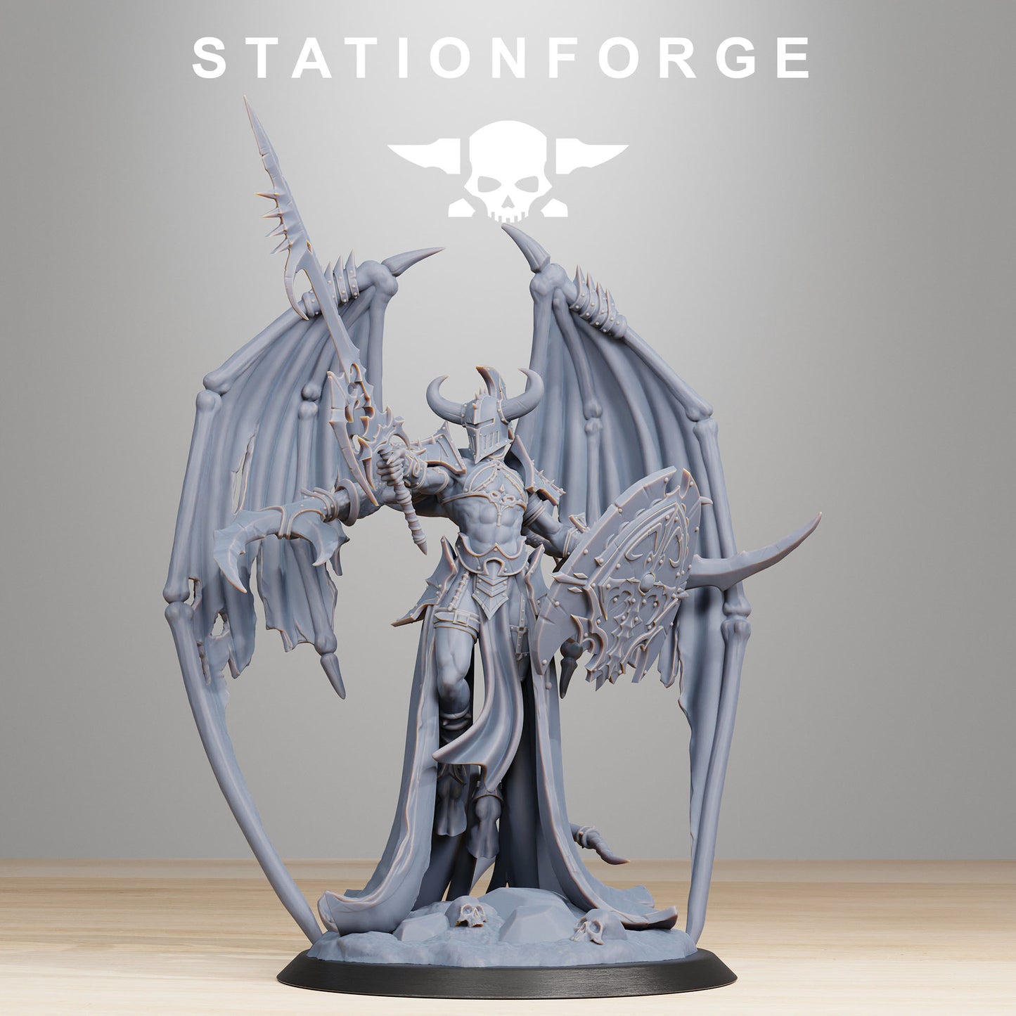 Demon Queen - Compatible with Warhammer 40K - by Station Forge - Tabletop RPG Miniature - Roleplaying 3D Printed Fantasy Mini