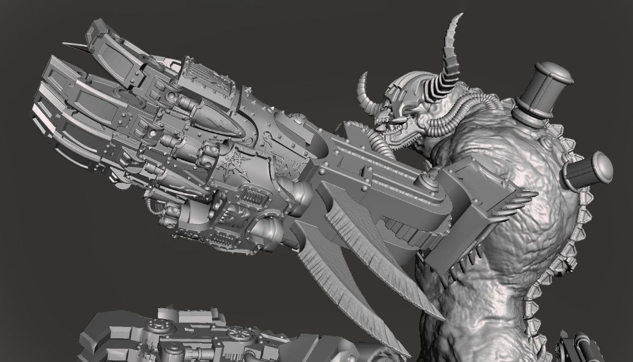 Chaos Destroyer of Life - War Machine - by Solwyte - Tabletop RPG Miniature - Roleplaying 3D Printed Fantasy Mini