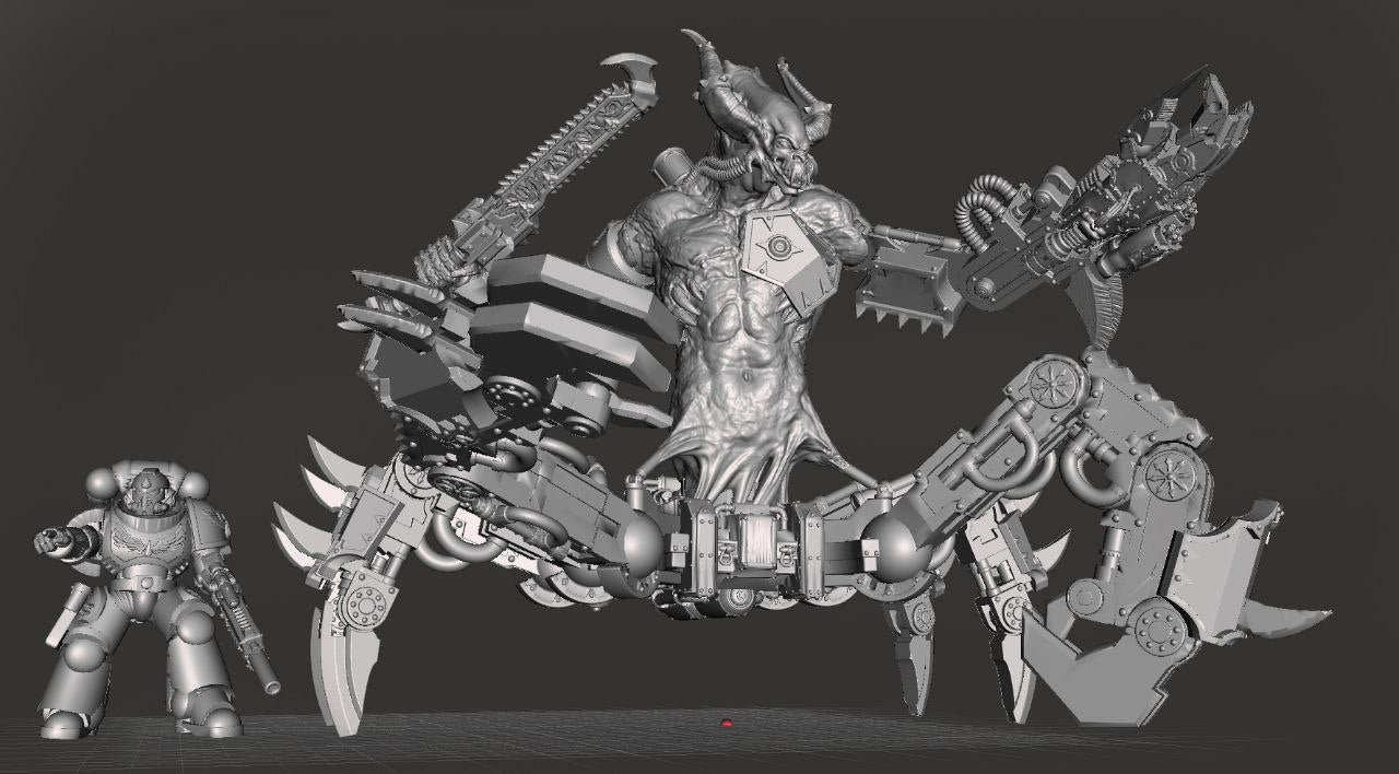 Chaos Destroyer of Life - War Machine - by Solwyte - Tabletop RPG Miniature - Roleplaying 3D Printed Fantasy Mini