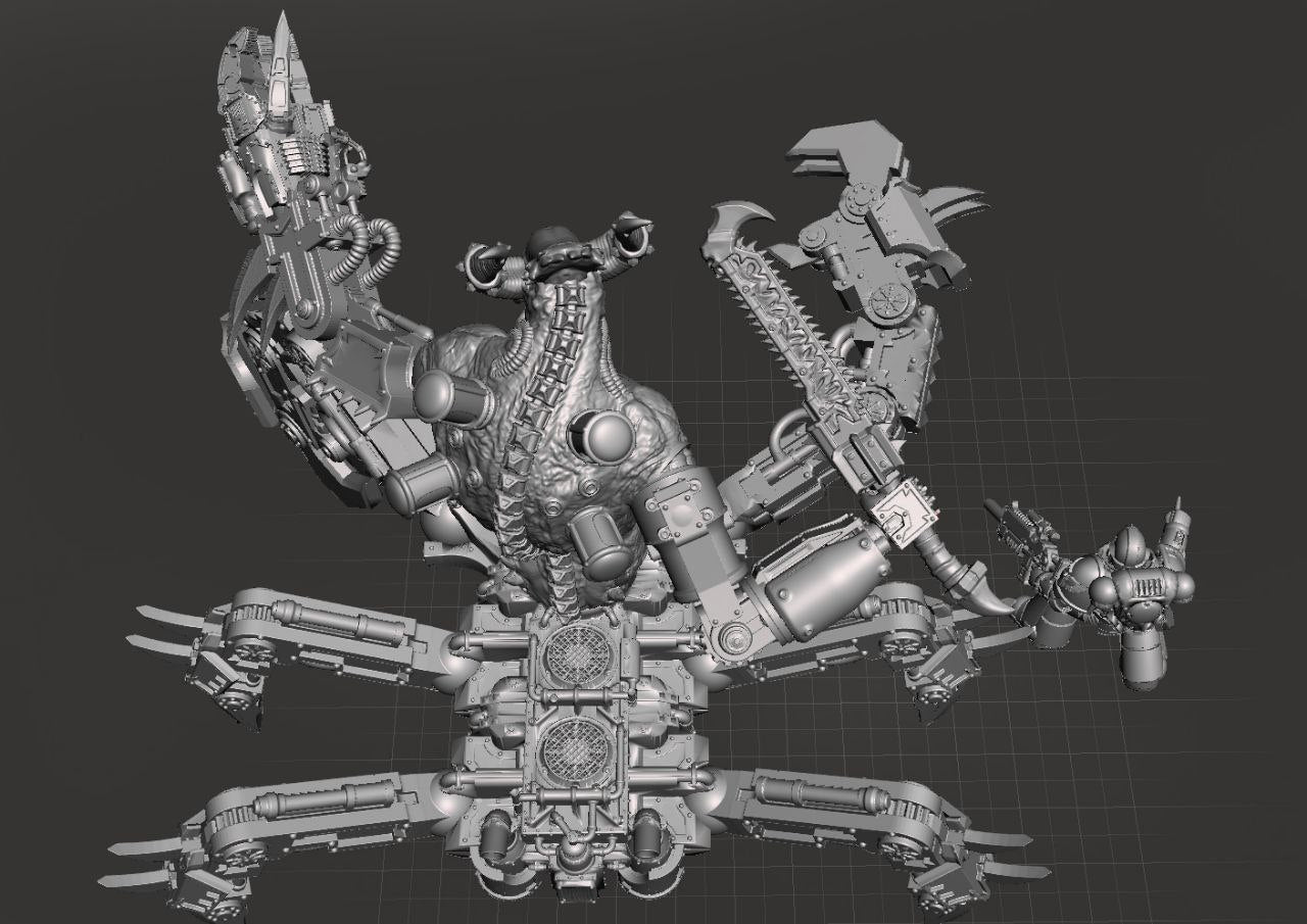 Chaos Destroyer of Life - War Machine - by Solwyte - Tabletop RPG Miniature - Roleplaying 3D Printed Fantasy Mini