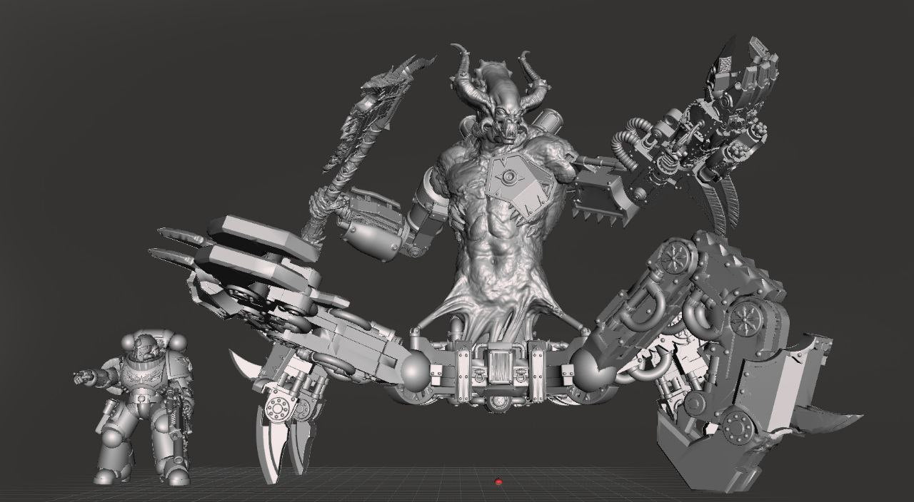 Chaos Destroyer of Life - War Machine - by Solwyte - Tabletop RPG Miniature - Roleplaying 3D Printed Fantasy Mini