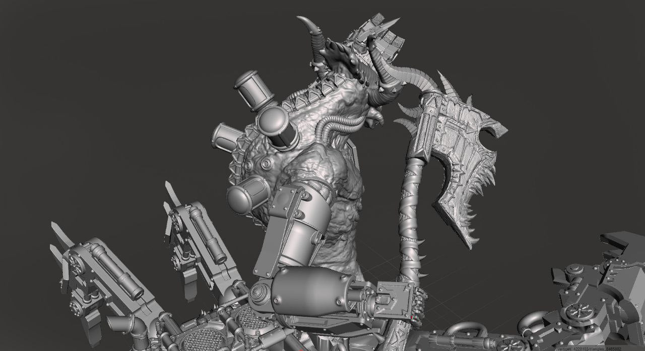 Chaos Destroyer of Life - War Machine - by Solwyte - Tabletop RPG Miniature - Roleplaying 3D Printed Fantasy Mini