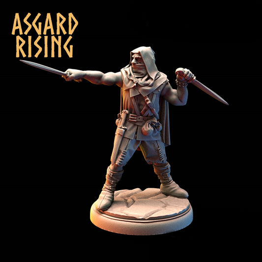 Dobbs the Crazy - Dungeons and Dragons - by Asgardian Rising - Tabletop RPG Miniature - Roleplaying 3D Printed Fantasy Mini