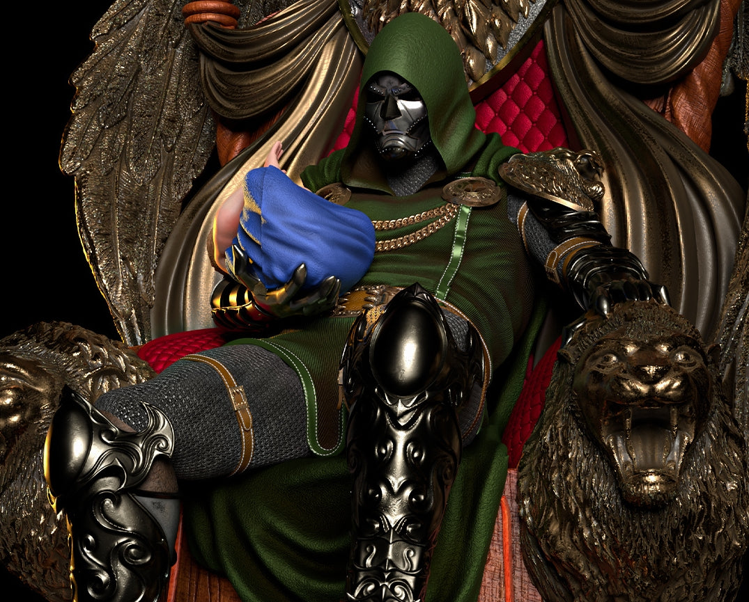 Doctor Doom - Tabletop RPG Miniature - Roleplaying 3D Printed Fantasy Mini