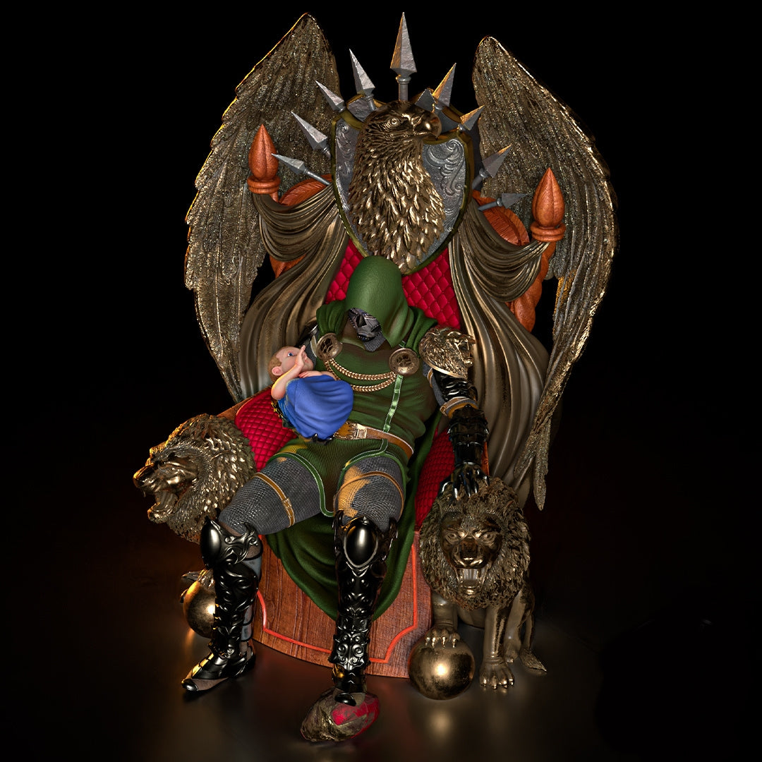 Doctor Doom - Tabletop RPG Miniature - Roleplaying 3D Printed Fantasy Mini