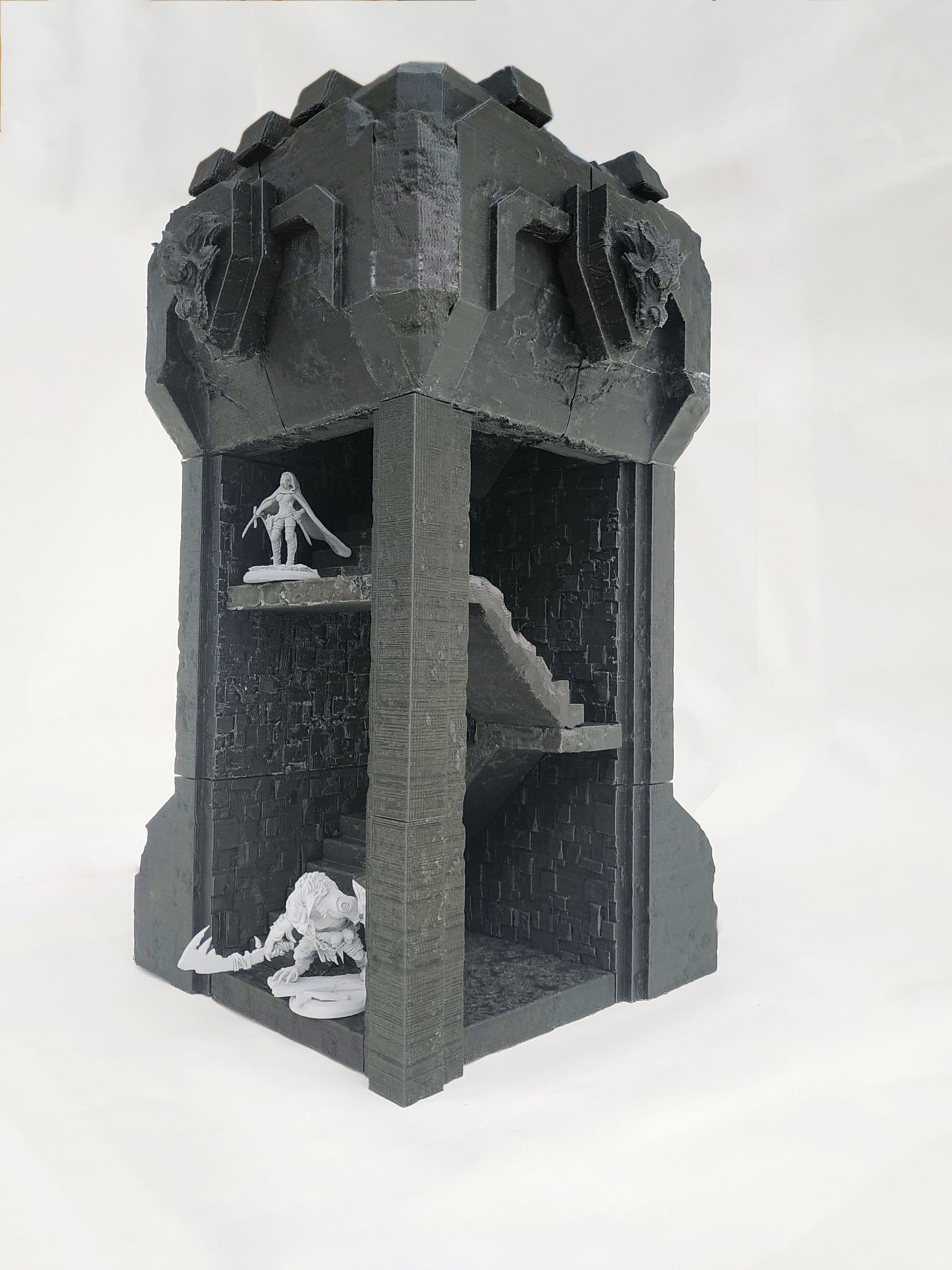 Draconic Towers - Terrain - by 3dartDigital - Tabletop RPG Miniature - Roleplaying 3D Printed Fantasy Mini