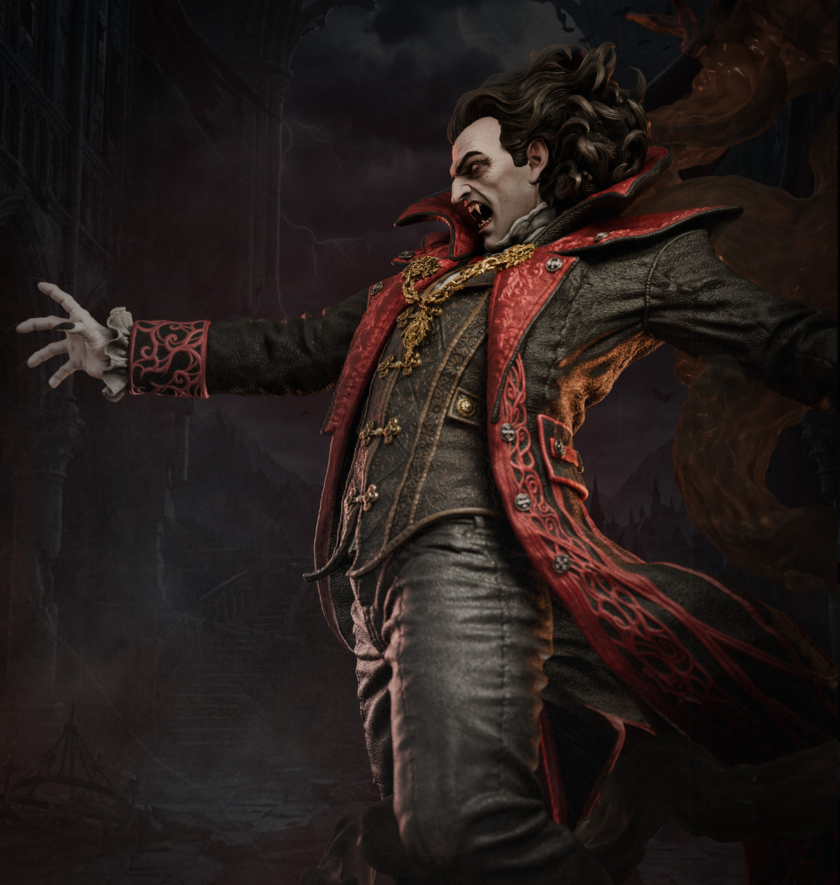 Dracula Sculpture(75mm to 500mm) - Unassembled/Unpainted/3D Print