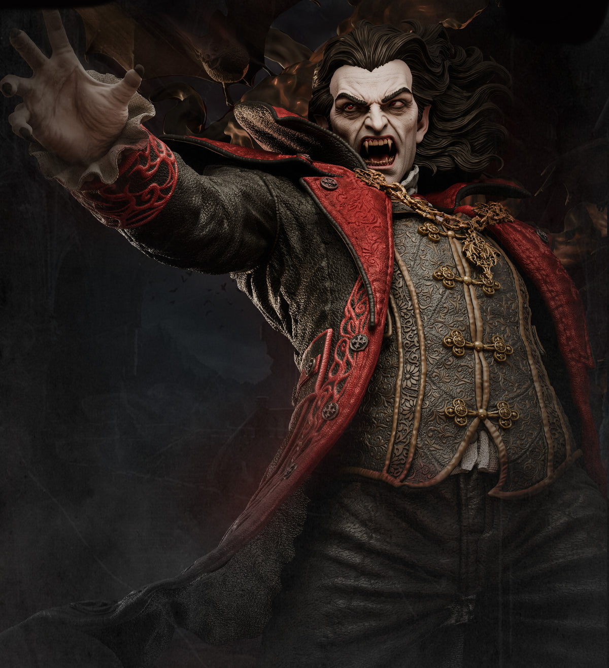 Dracula Sculpture(75mm to 500mm) - Unassembled/Unpainted/3D Print