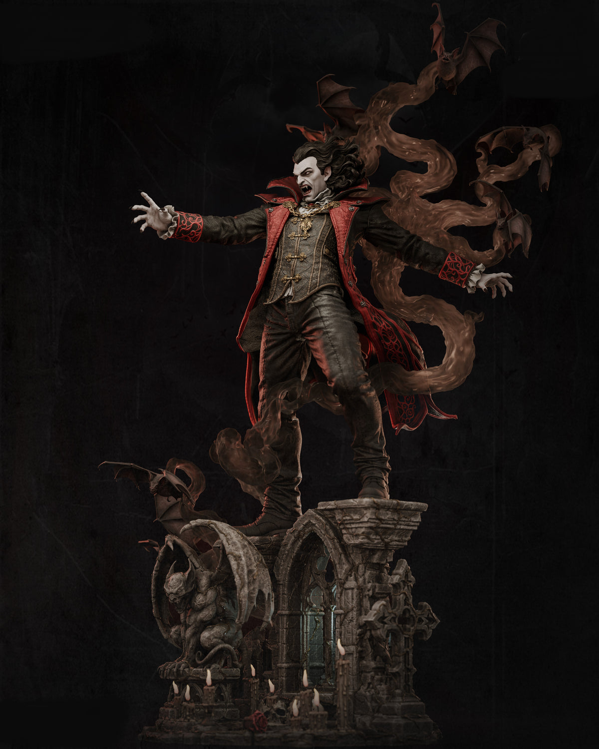 Dracula Sculpture(75mm to 500mm) - Unassembled/Unpainted/3D Print