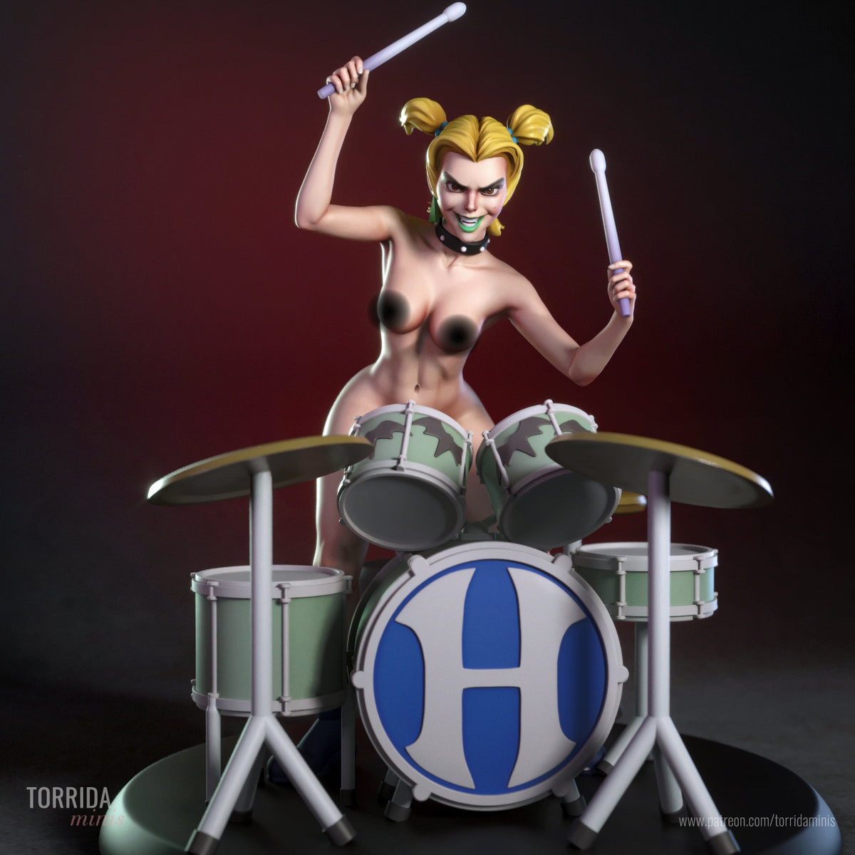 Dusk NSFW Sculpture (75mm to 500mm) - Unassembled/Unpainted/3D Print