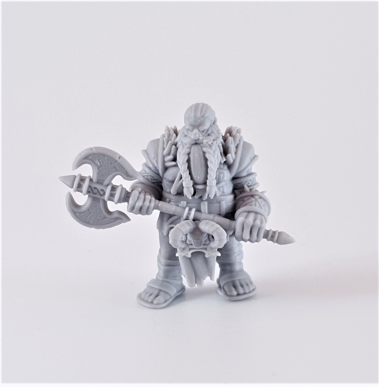 Dwarf Berserker - Dungeons and Dragons/The Lord of the Rings - by Master Forge - Tabletop RPG Miniature - Roleplaying 3D Printed Fantasy Mini