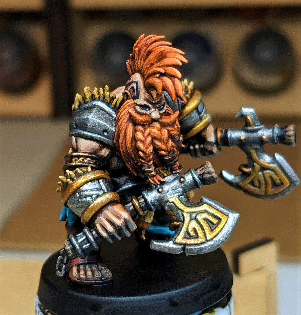 Dwarf Berserker - Dungeons and Dragons/The Lord of the Rings - by Master Forge - Tabletop RPG Miniature - Roleplaying 3D Printed Fantasy Mini