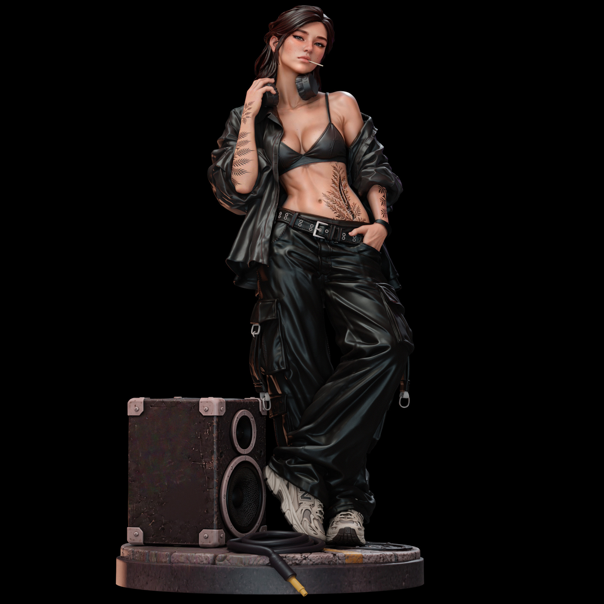 Ellie Sculpture (75mm to 500mm) - Unassembled/Unpainted/3D Print