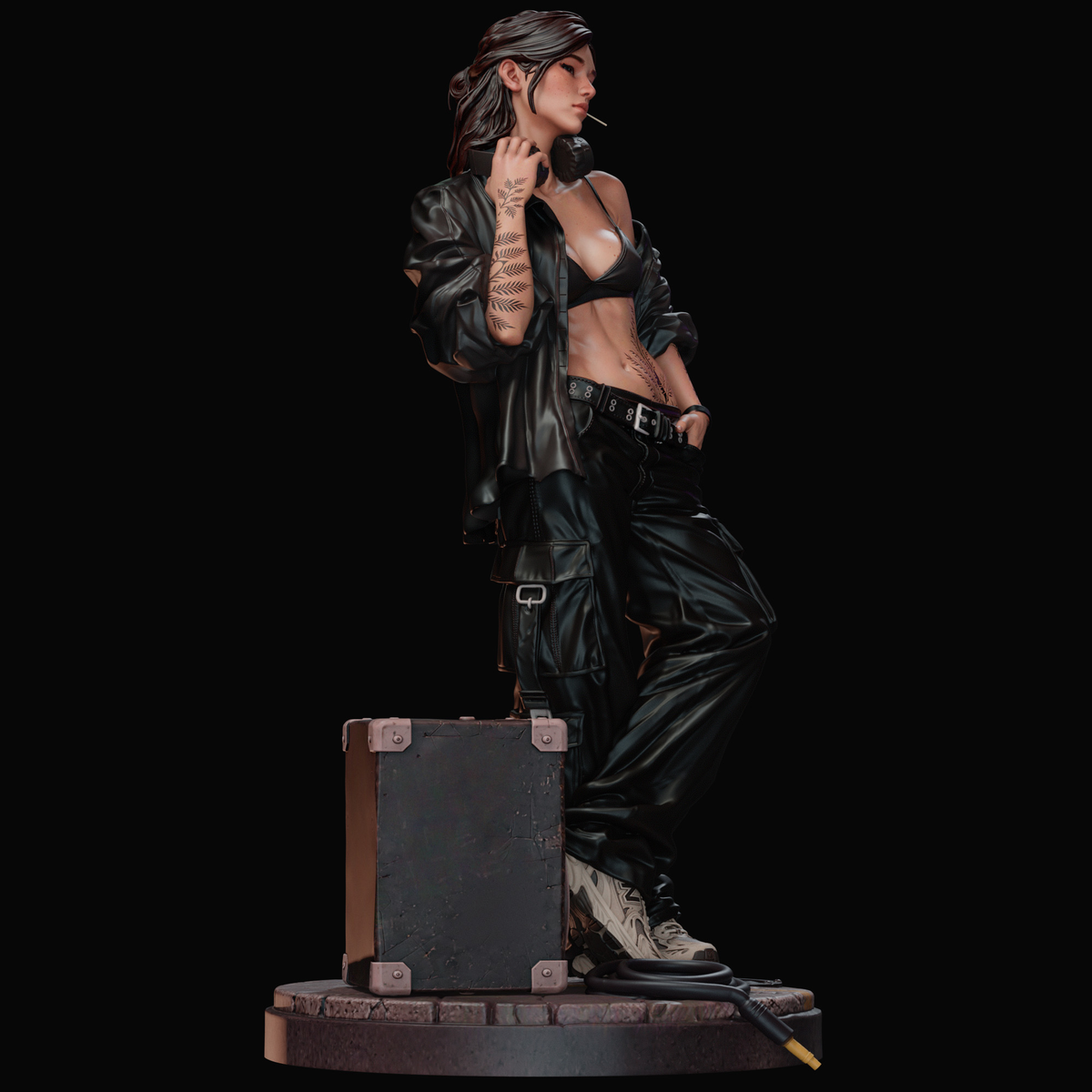 Ellie Sculpture (75mm to 500mm) - Unassembled/Unpainted/3D Print