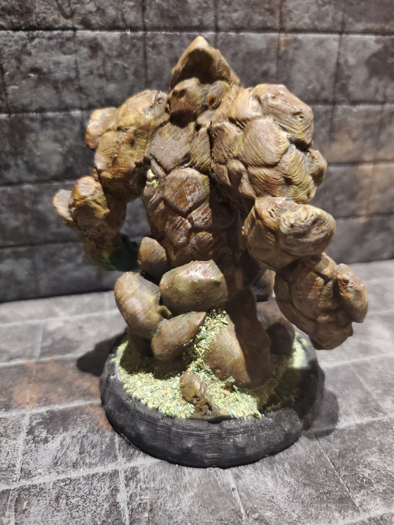 Earth/Rock Elemental - by Cursed Forge - Tabletop RPG Miniature - Roleplaying 3D Printed Fantasy Mini