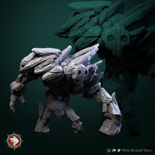 Earth Elemental- by White Wolf Tavern - Tabletop RPG Miniature - Roleplaying 3D Printed Fantasy Mini