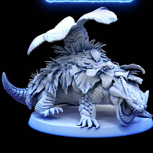 Elder Terrasaur - Pose 1 - by Mini Monster Mayhem- Tabletop RPG Miniature - Roleplaying 3D Printed Fantasy Mini