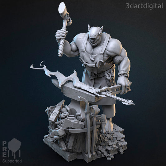 Giant Cyclops - Electhemus Monoculus - by 3dartDigital - Tabletop RPG Miniature - Roleplaying 3D Printed Fantasy Mini