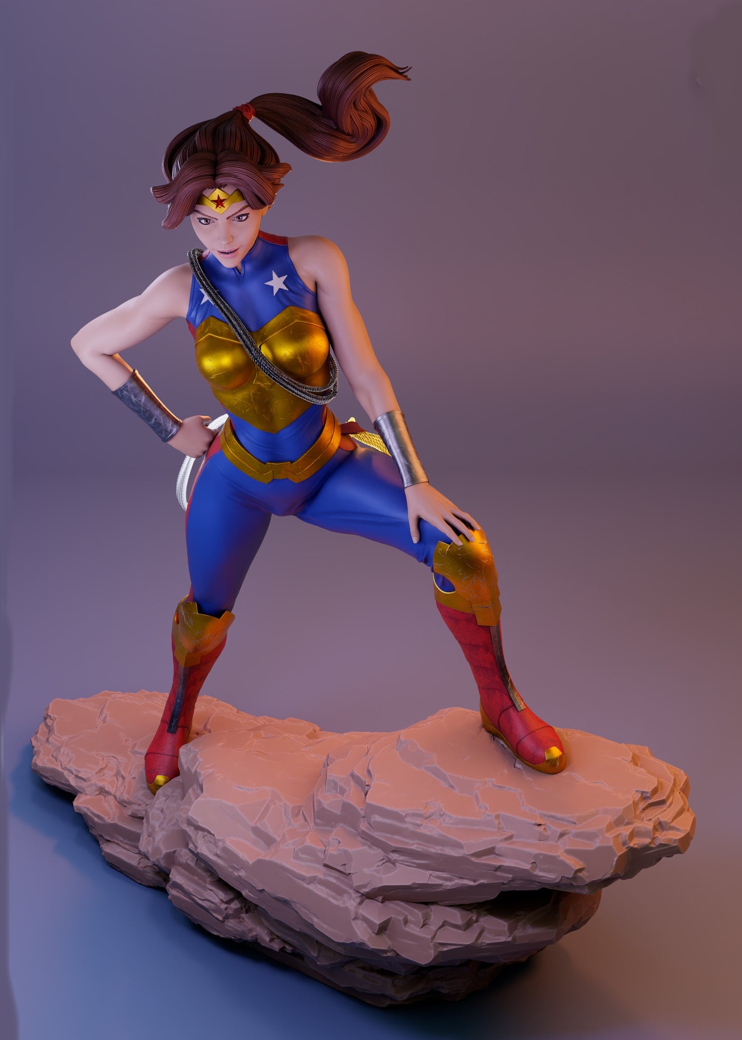 Elizabeth Prince Sculpture (75mm to 500mm) - Unassembled/Unpainted/3D Print