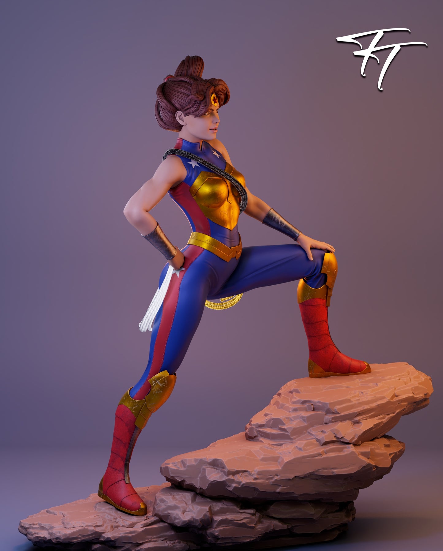 Elizabeth Prince Sculpture (75mm to 500mm) - Unassembled/Unpainted/3D Print