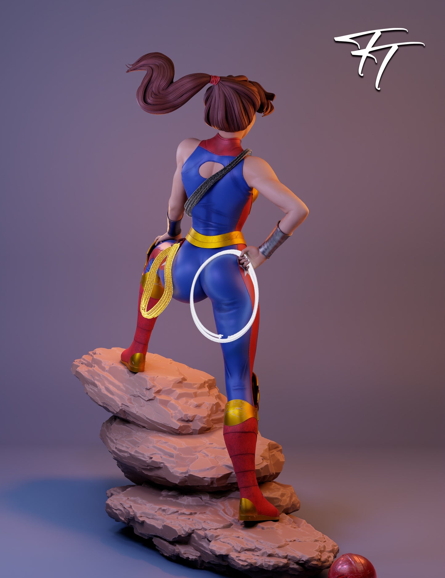 Elizabeth Prince Sculpture (75mm to 500mm) - Unassembled/Unpainted/3D Print