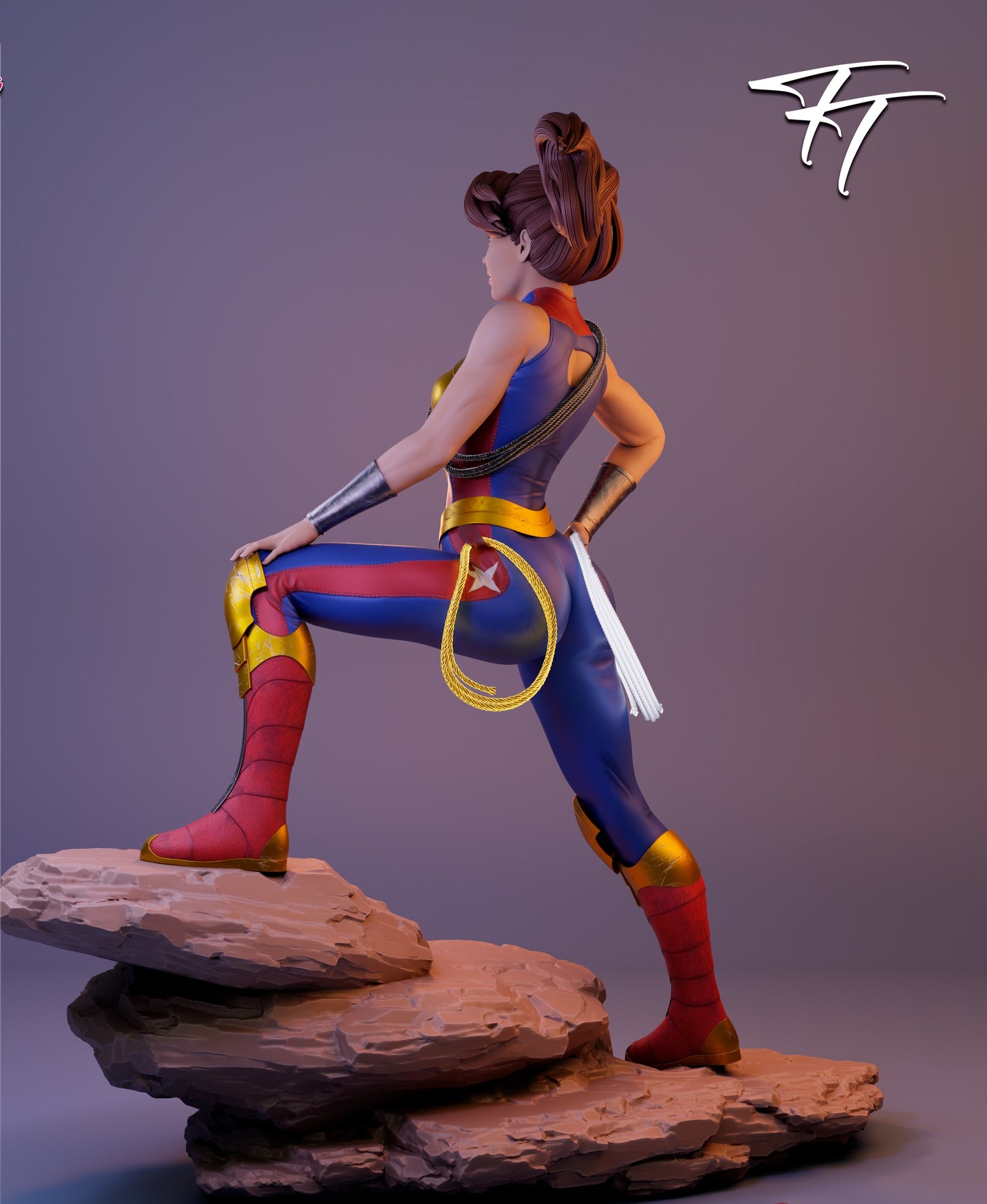 Elizabeth Prince Sculpture (75mm to 500mm) - Unassembled/Unpainted/3D Print