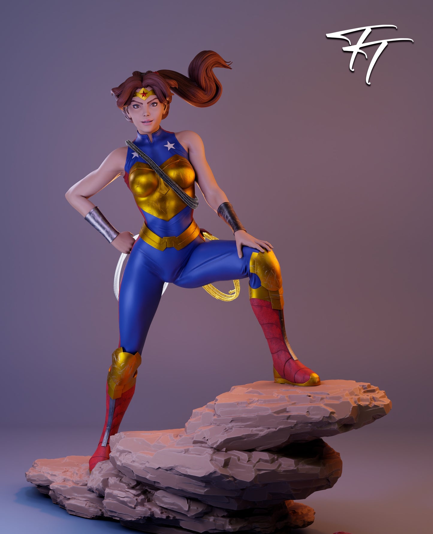 Elizabeth Prince Sculpture (75mm to 500mm) - Unassembled/Unpainted/3D Print