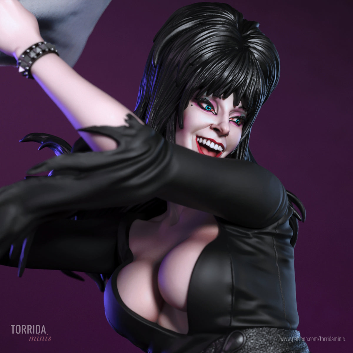 Elvira the Pillow Fighter Sculpture(75mm to 500mm) - Unassembled/Unpainted/3D Print