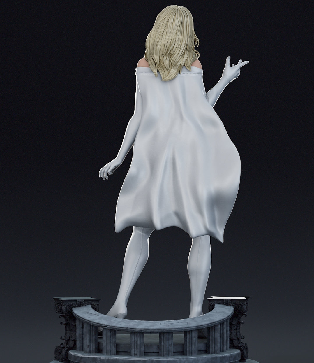 Emma Frost Sculpture (75mm to 500mm) - Unassembled/Unpainted/3D Print